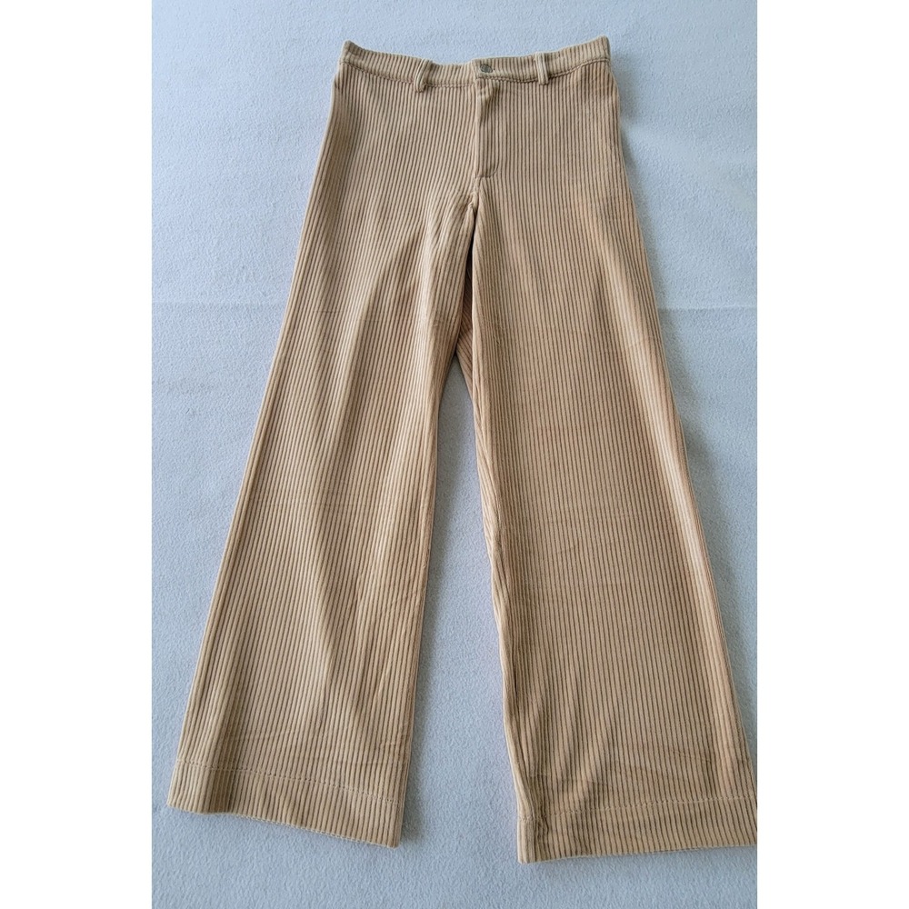 For The Republic Women's Khaki Trousers corduroy straight Size L NWT